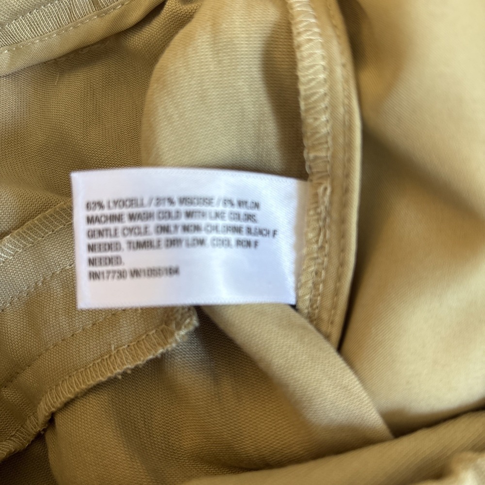 Women's High-Rise Straight Trousers - A New Day Beige SIZE 12 - Picture 5 of 5